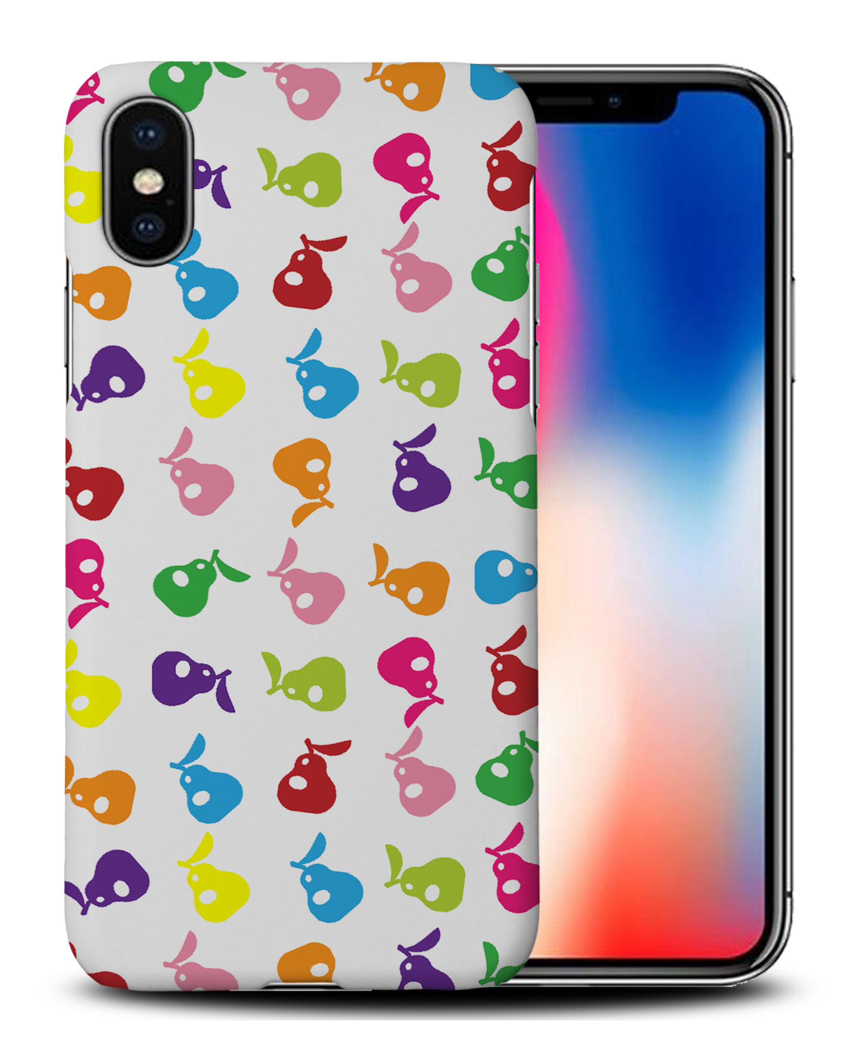 CASE COVER FOR APPLE IPHONE|CUTE RAINBOW PEAR FRUIT PATTERN - Picture 26 of 44