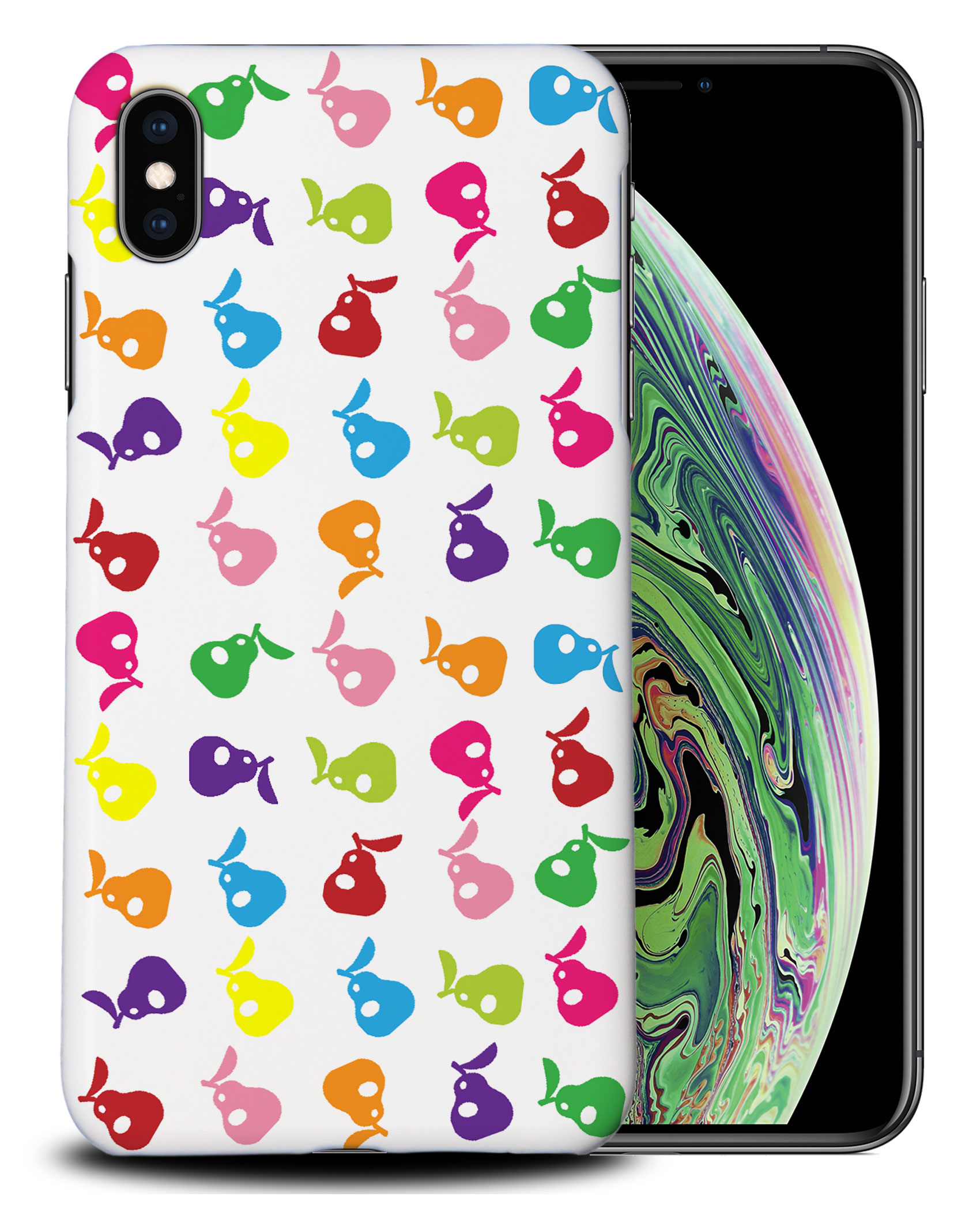 CASE COVER FOR APPLE IPHONE|CUTE RAINBOW PEAR FRUIT PATTERN - Picture 25 of 44