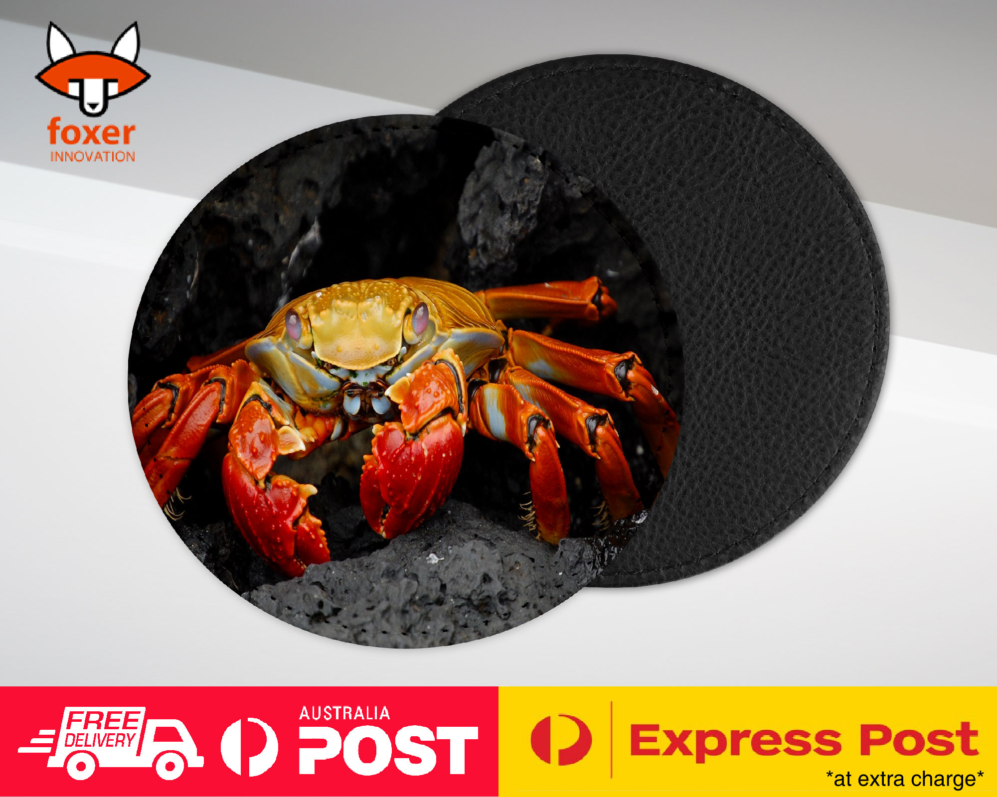 COASTER COFFEE DRINKING MAT|ARUSTACEANS CRAB CREATURE CLAW #1