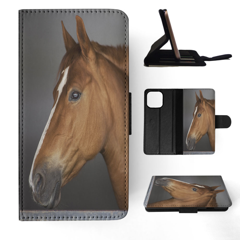 FLIP CASE FOR APPLE IPHONE|BEAUTIFUL MAJESTIC HORSE ANIMAL 8 - Foto 46 di 193