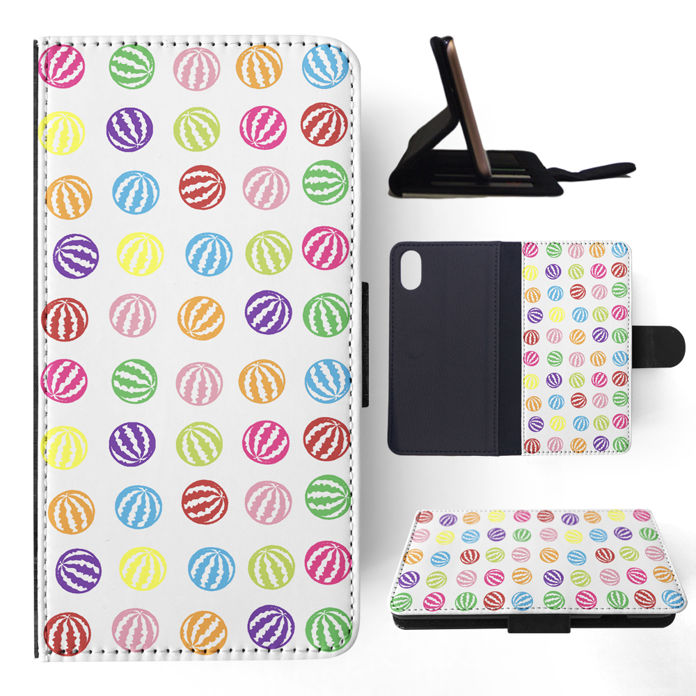 FLIP CASE FOR APPLE IPHONE|RAINBOW WATERMELON PATTERN #1 - Imagen 114 de 193