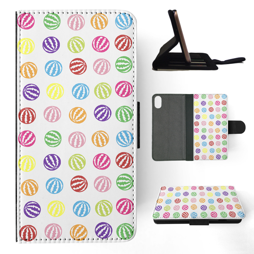 FLIP CASE FOR APPLE IPHONE|RAINBOW WATERMELON PATTERN #1 - Imagen 119 de 193