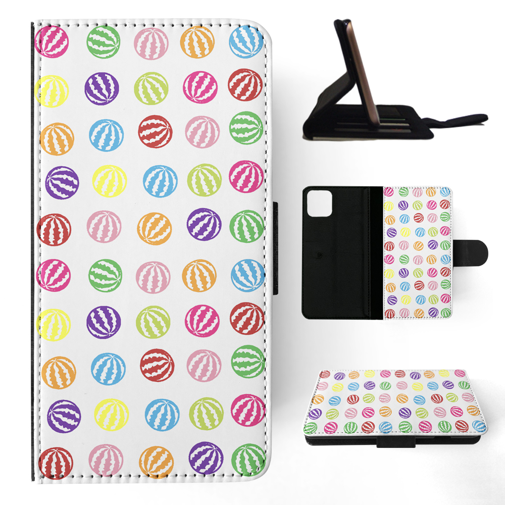 FLIP CASE FOR APPLE IPHONE|RAINBOW WATERMELON PATTERN #1 - Imagen 104 de 193