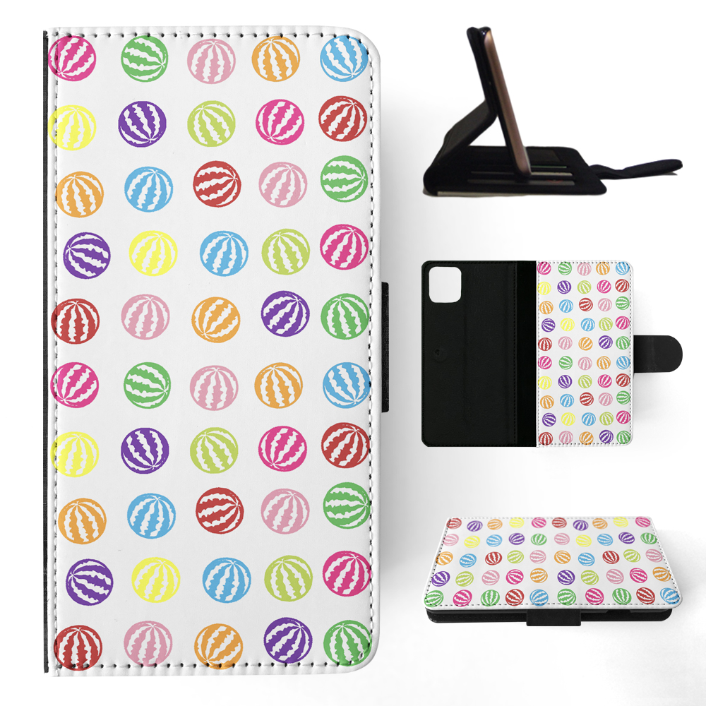 FLIP CASE FOR APPLE IPHONE|RAINBOW WATERMELON PATTERN #1 - Imagen 94 de 193