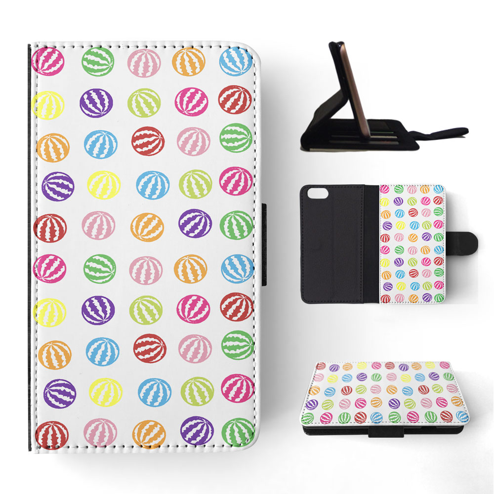 FLIP CASE FOR APPLE IPHONE|RAINBOW WATERMELON PATTERN #1 - Imagen 169 de 193