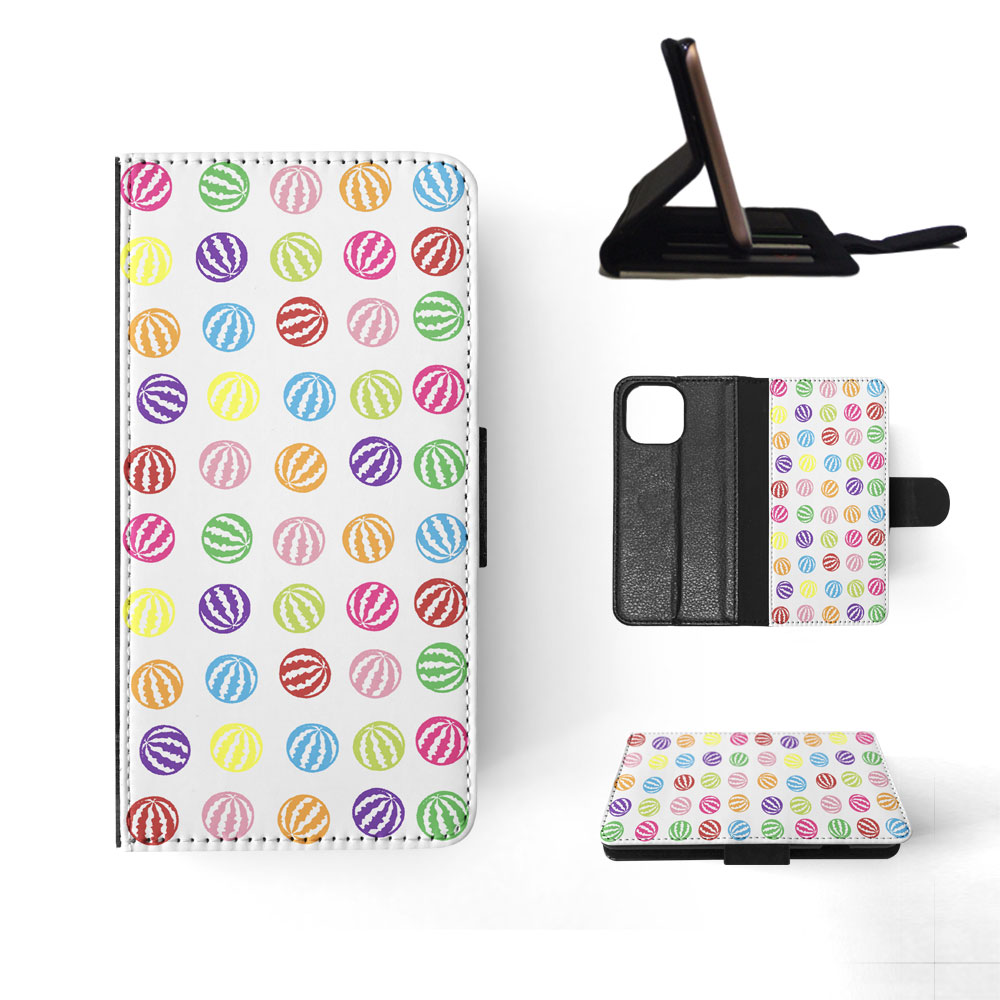 FLIP CASE FOR APPLE IPHONE|RAINBOW WATERMELON PATTERN #1 - Imagen 81 de 193