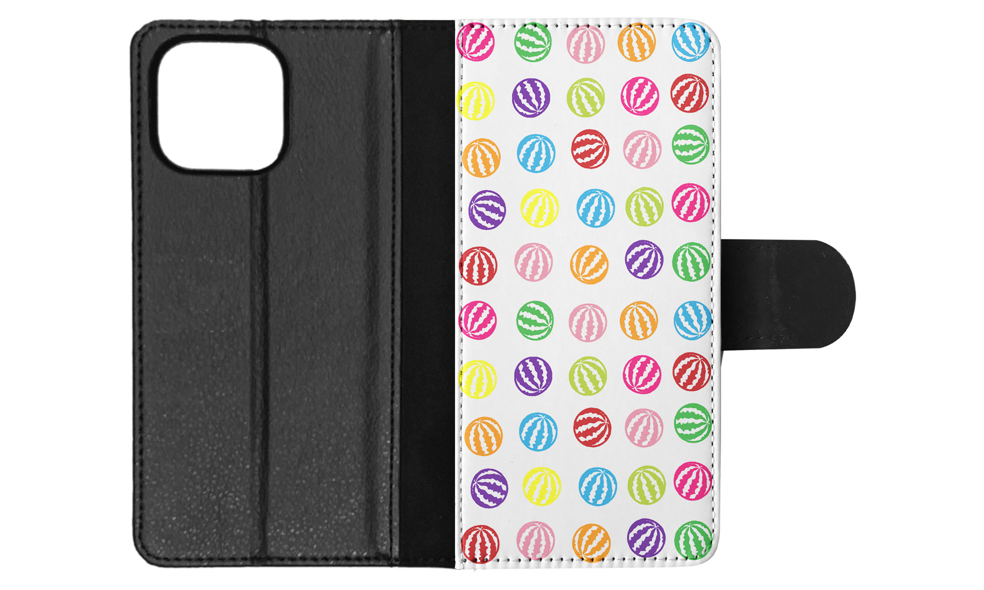 FLIP CASE FOR APPLE IPHONE|RAINBOW WATERMELON PATTERN #1 - Imagen 69 de 193