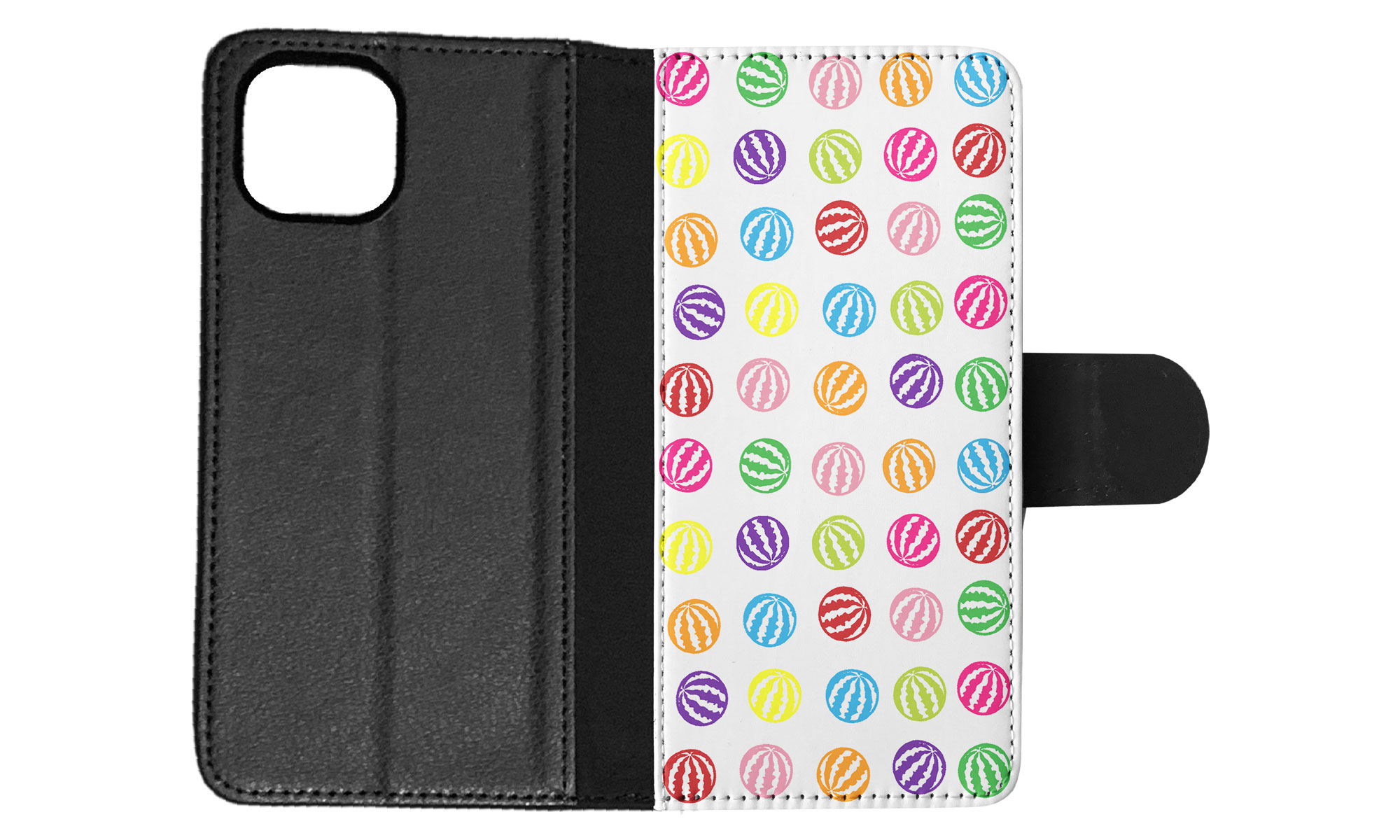 FLIP CASE FOR APPLE IPHONE|RAINBOW WATERMELON PATTERN #1 - Imagen 59 de 193