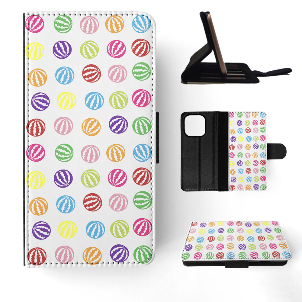 FLIP CASE FOR APPLE IPHONE|RAINBOW WATERMELON PATTERN #1 - Imagen 51 de 193