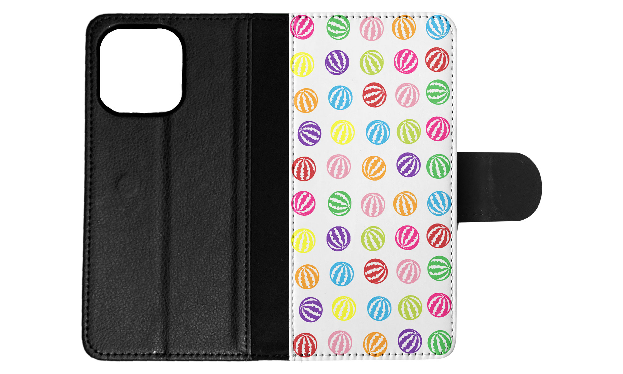 FLIP CASE FOR APPLE IPHONE|RAINBOW WATERMELON PATTERN #1 - Imagen 49 de 193
