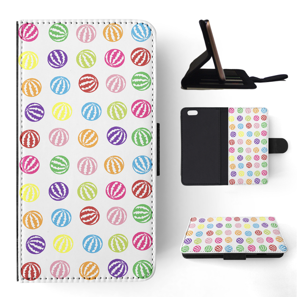 FLIP CASE FOR APPLE IPHONE|RAINBOW WATERMELON PATTERN #1 - Imagen 159 de 193