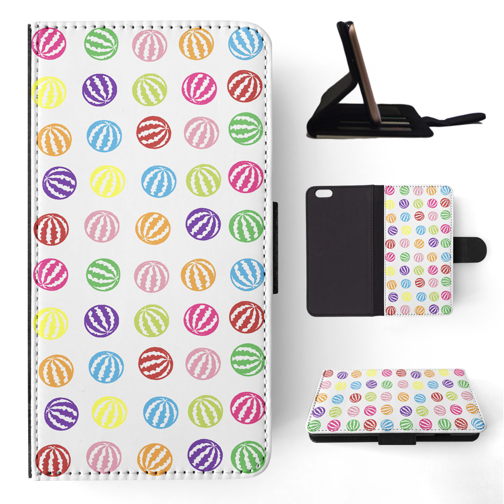 FLIP CASE FOR APPLE IPHONE|RAINBOW WATERMELON PATTERN #1 - Imagen 149 de 193