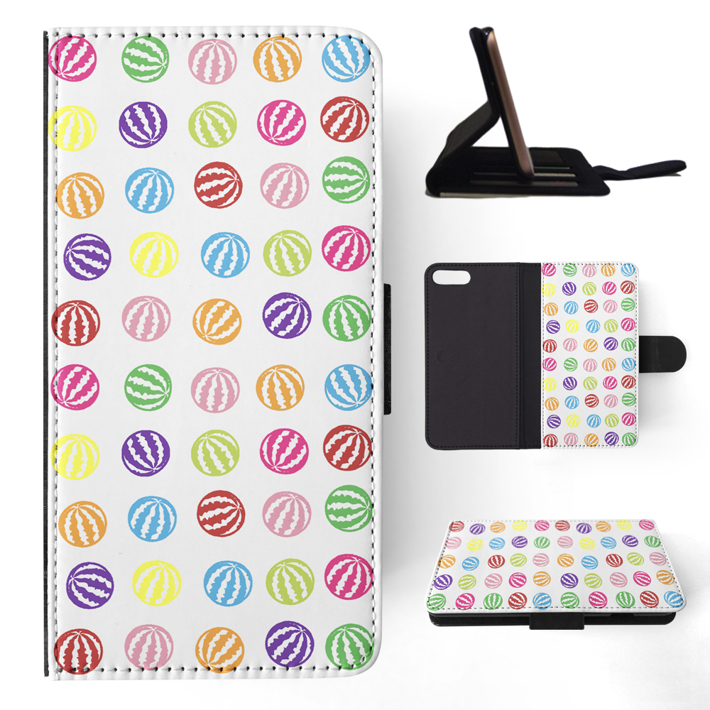 FLIP CASE FOR APPLE IPHONE|RAINBOW WATERMELON PATTERN #1 - Imagen 129 de 193