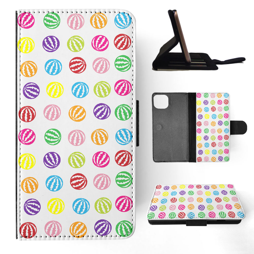 FLIP CASE FOR APPLE IPHONE|RAINBOW WATERMELON PATTERN #1 - Imagen 36 de 193