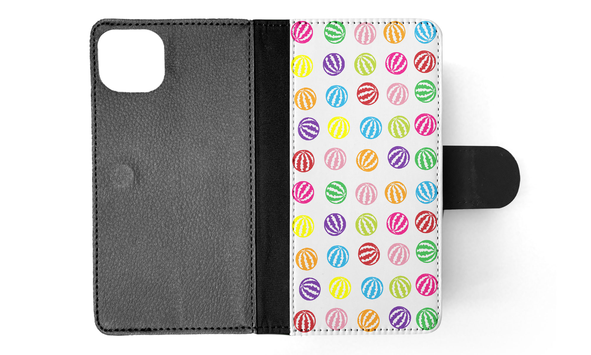 FLIP CASE FOR APPLE IPHONE|RAINBOW WATERMELON PATTERN #1 - Imagen 39 de 193