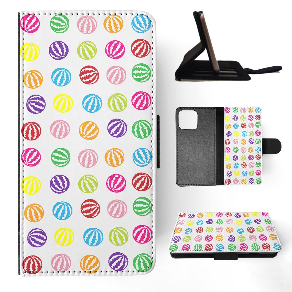 FLIP CASE FOR APPLE IPHONE|RAINBOW WATERMELON PATTERN #1 - Imagen 26 de 193