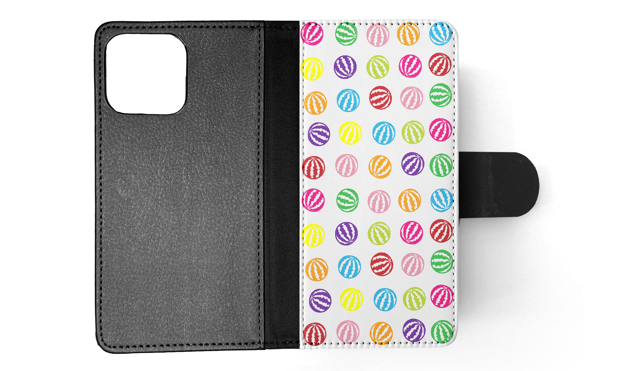 FLIP CASE FOR APPLE IPHONE|RAINBOW WATERMELON PATTERN #1 - Imagen 29 de 193