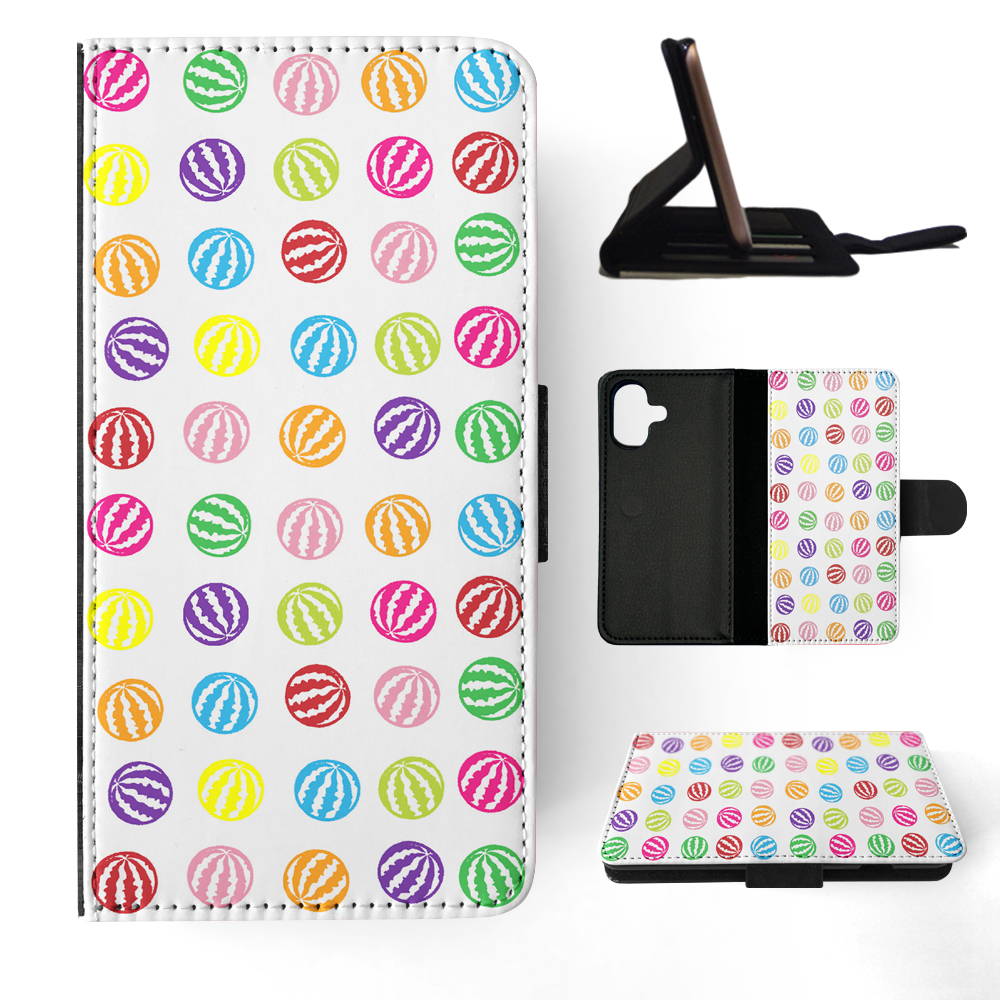 FLIP CASE FOR APPLE IPHONE|RAINBOW WATERMELON PATTERN #1 - Imagen 21 de 193