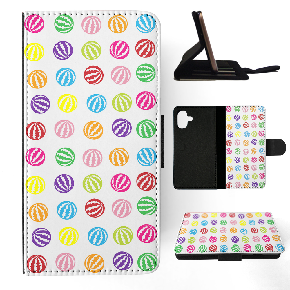 FLIP CASE FOR APPLE IPHONE|RAINBOW WATERMELON PATTERN #1 - Imagen 16 de 193