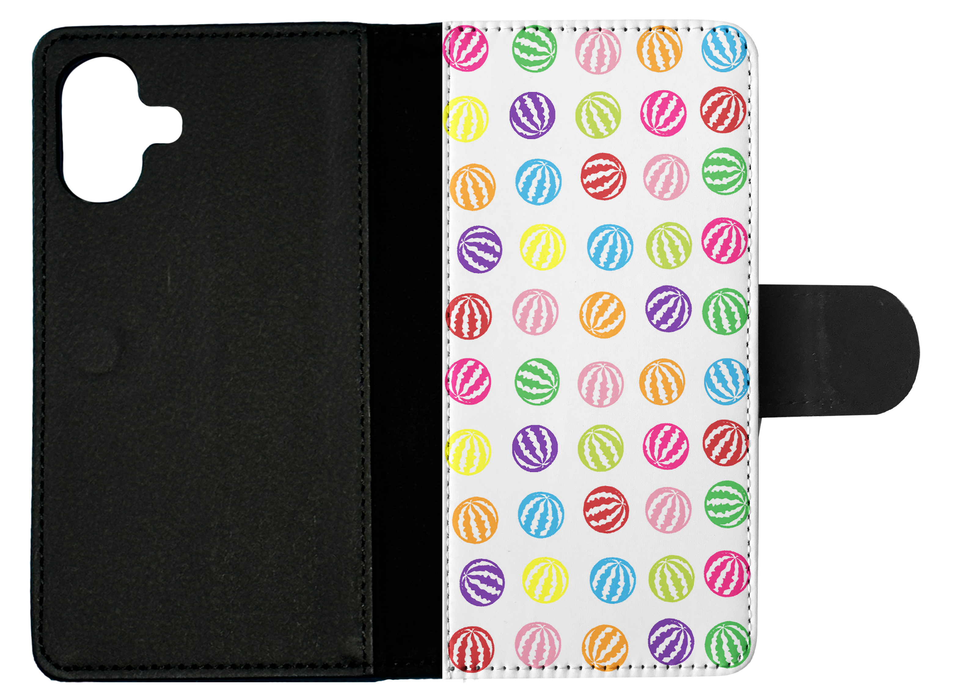 FLIP CASE FOR APPLE IPHONE|RAINBOW WATERMELON PATTERN #1 - Imagen 19 de 193
