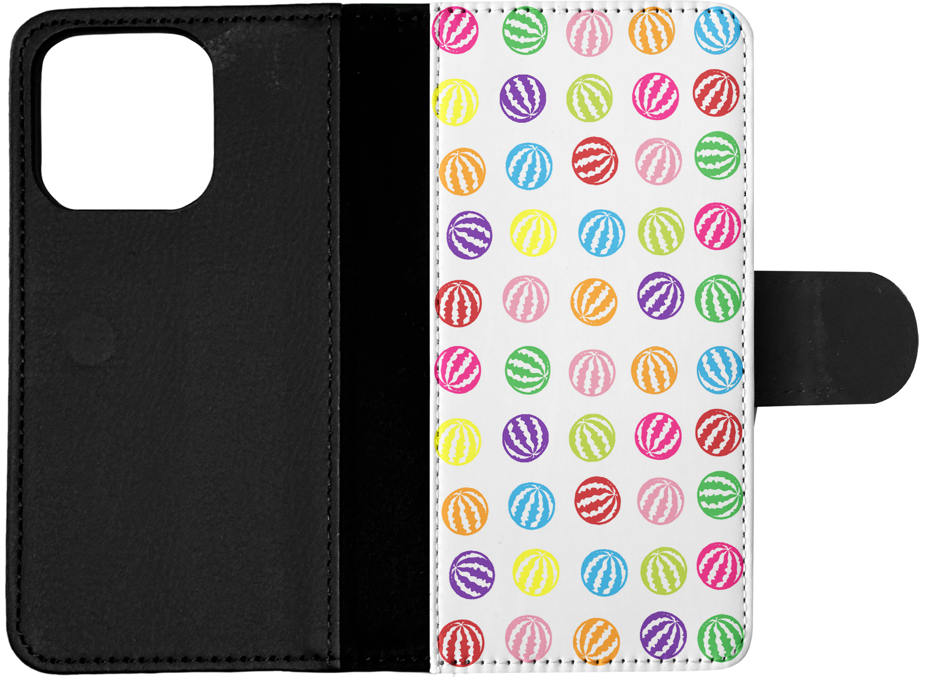 FLIP CASE FOR APPLE IPHONE|RAINBOW WATERMELON PATTERN #1 - Imagen 14 de 193