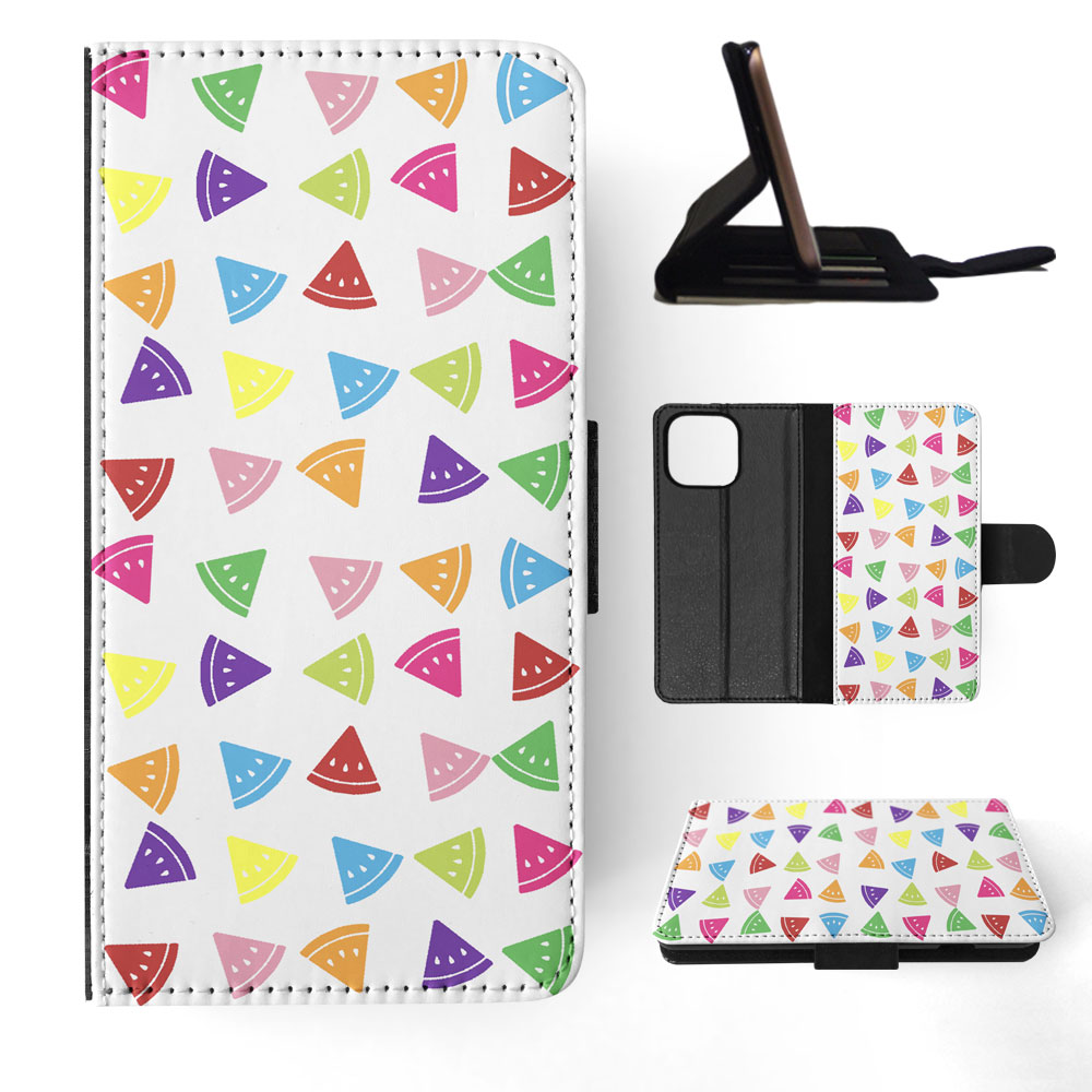 FLIP CASE FOR APPLE IPHONE|RAINBOW WATERMELON PATTERN #2 - Picture 66 of 193