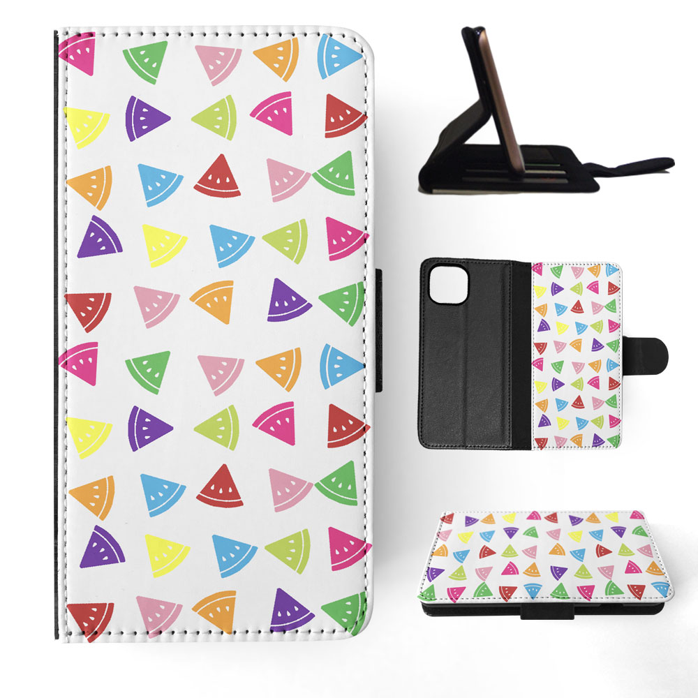FLIP CASE FOR APPLE IPHONE|RAINBOW WATERMELON PATTERN #2 - Picture 56 of 193