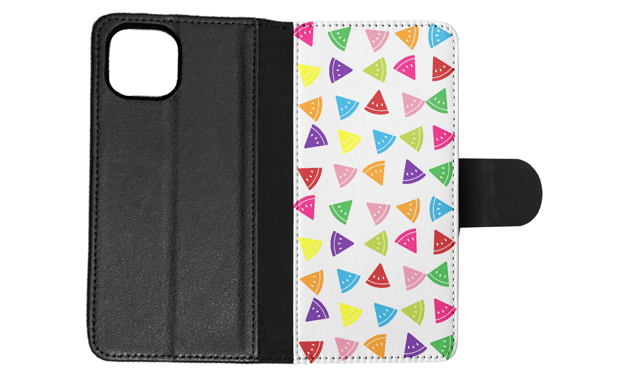 FLIP CASE FOR APPLE IPHONE|RAINBOW WATERMELON PATTERN #2 - Picture 59 of 193