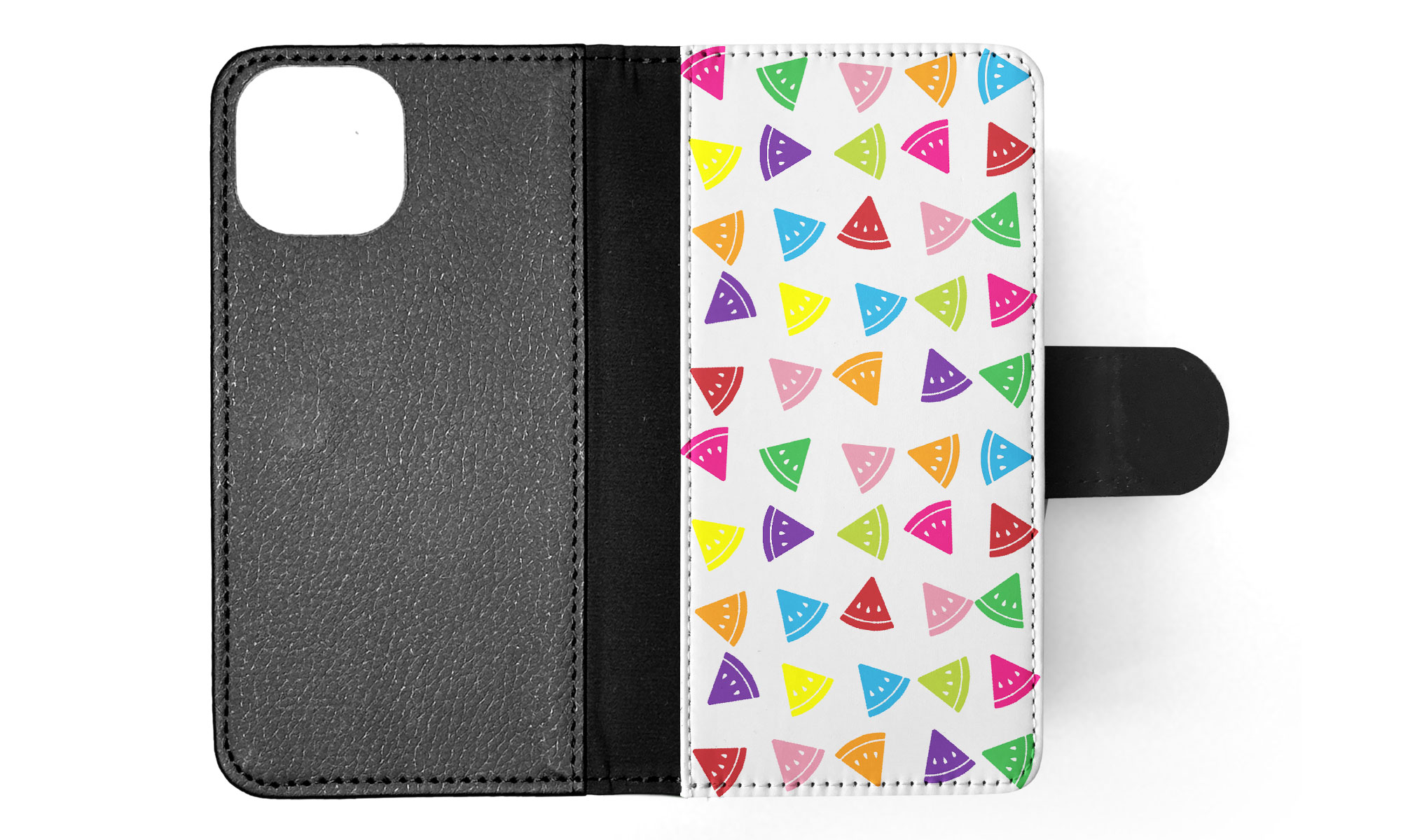 FLIP CASE FOR APPLE IPHONE|RAINBOW WATERMELON PATTERN #2 - Picture 44 of 193