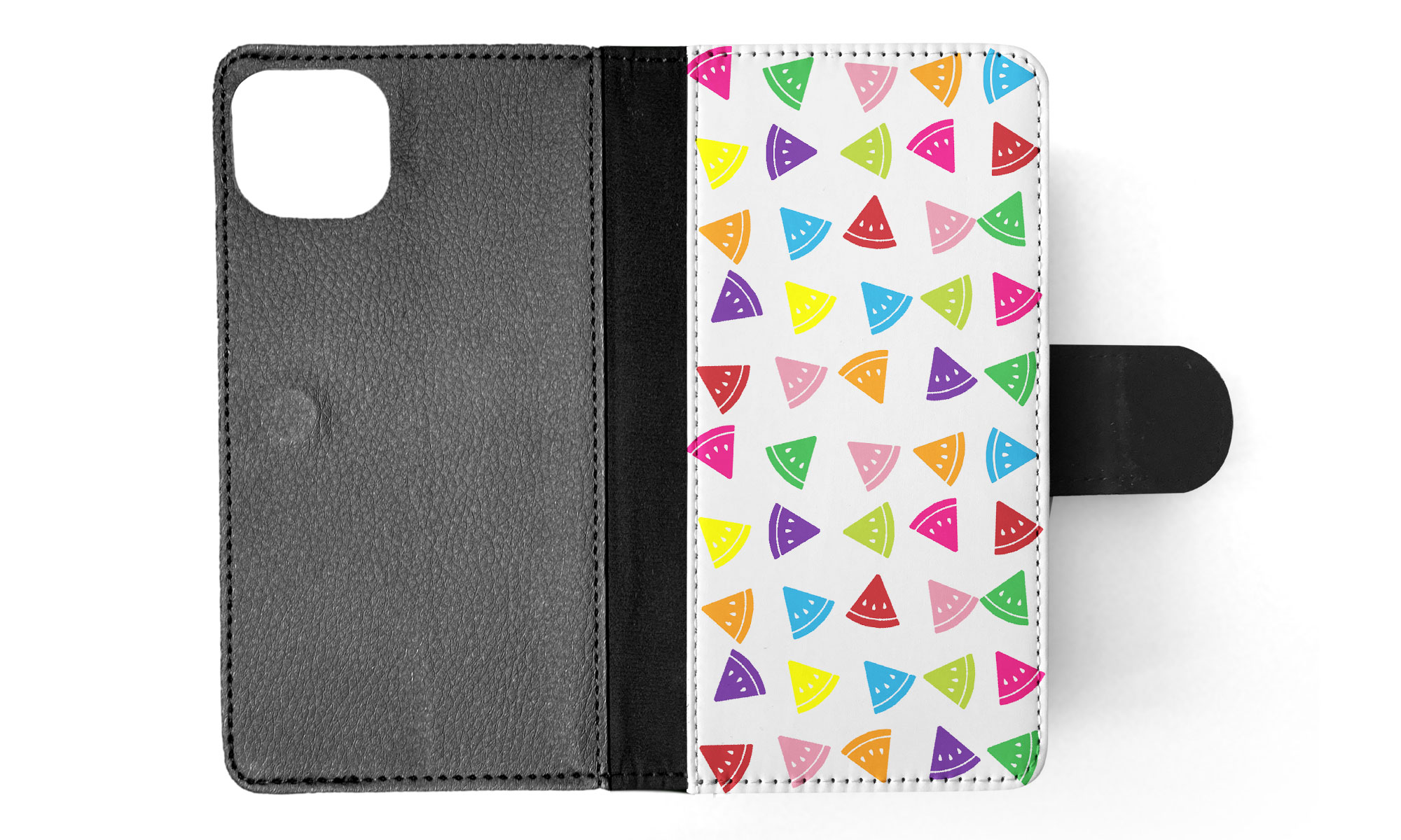 FLIP CASE FOR APPLE IPHONE|RAINBOW WATERMELON PATTERN #2 - Picture 39 of 193