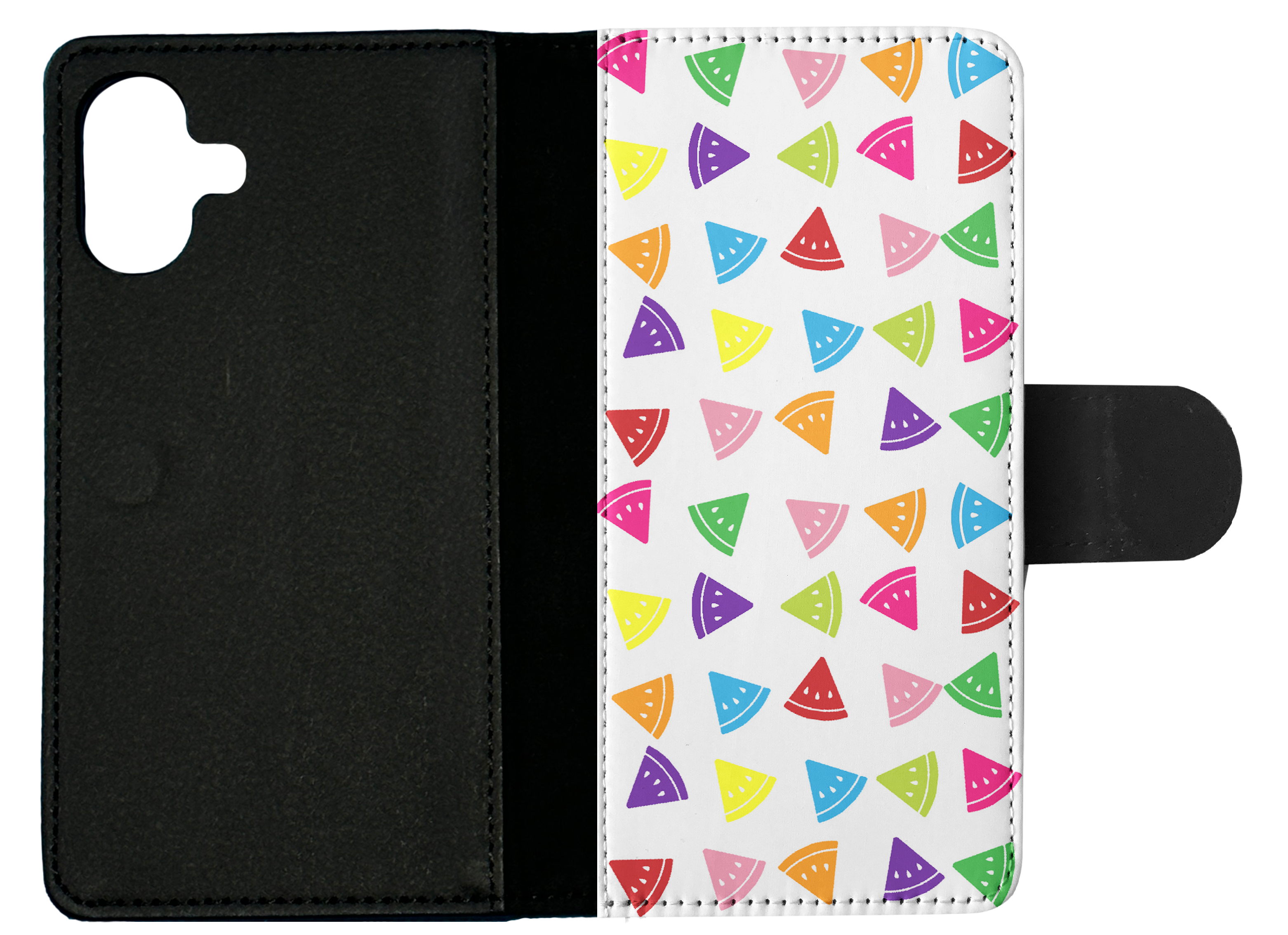 FLIP CASE FOR APPLE IPHONE|RAINBOW WATERMELON PATTERN #2 - Picture 19 of 193