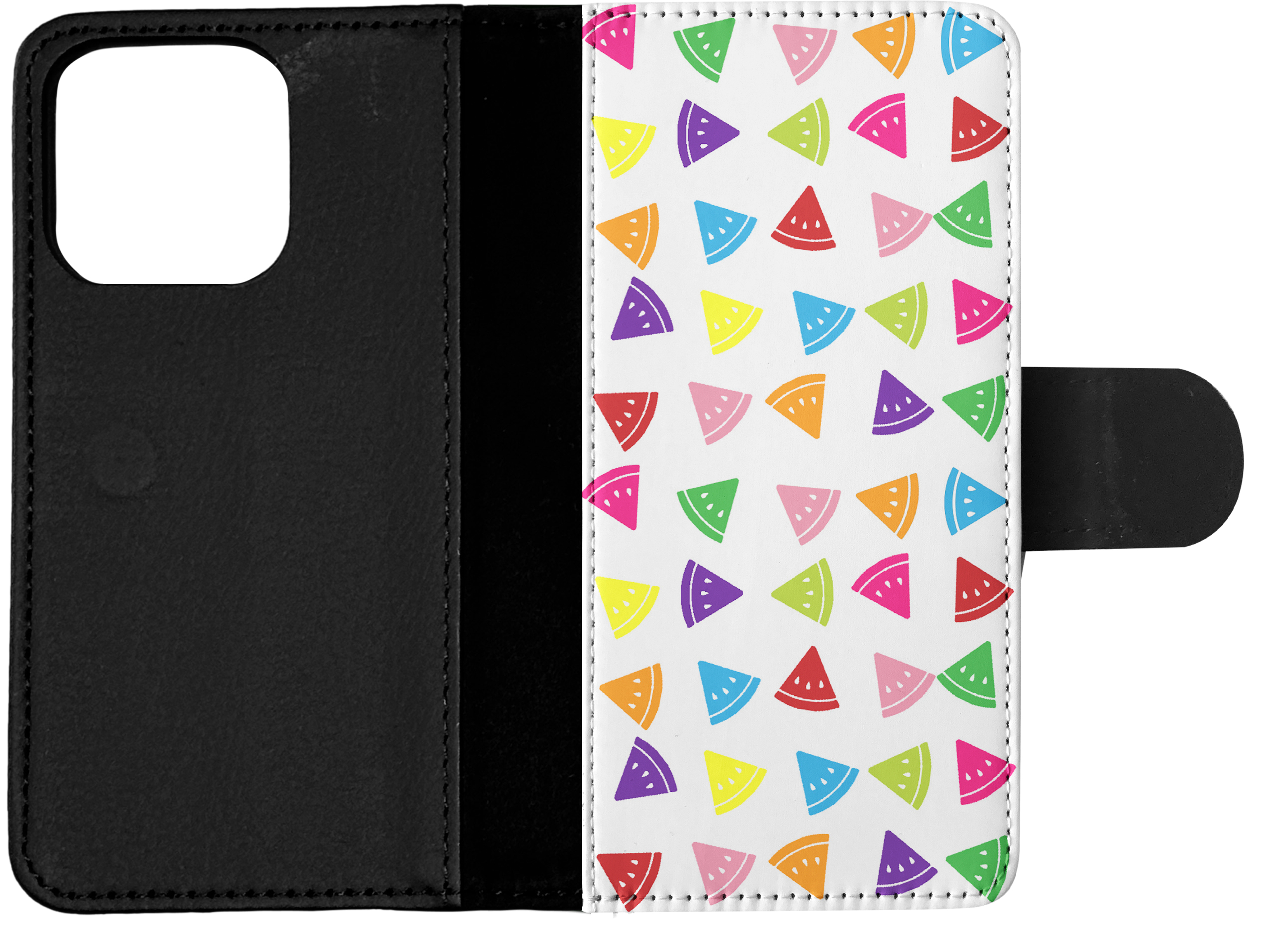 FLIP CASE FOR APPLE IPHONE|RAINBOW WATERMELON PATTERN #2 - Picture 14 of 193
