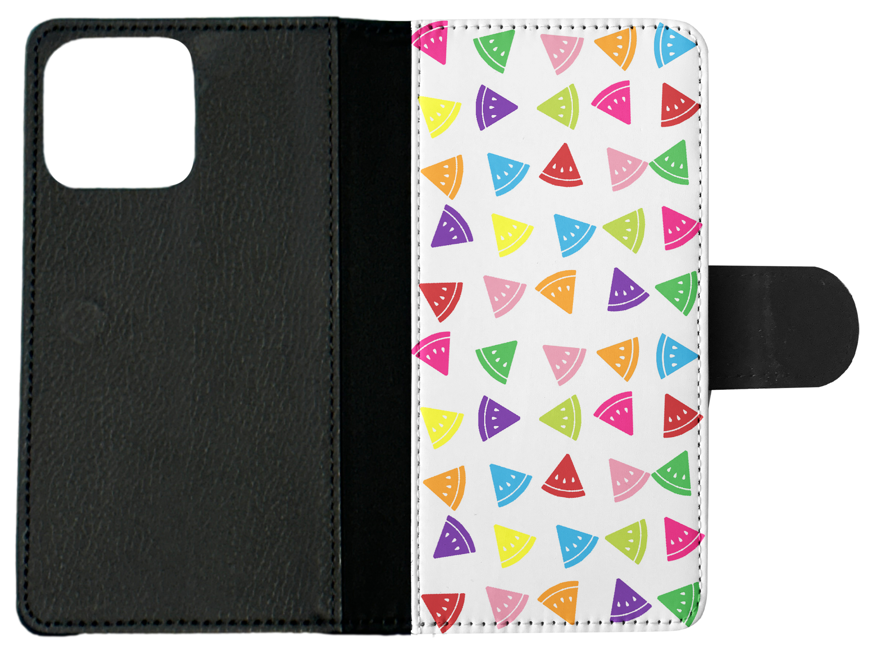 FLIP CASE FOR APPLE IPHONE|RAINBOW WATERMELON PATTERN #2 - Picture 9 of 193