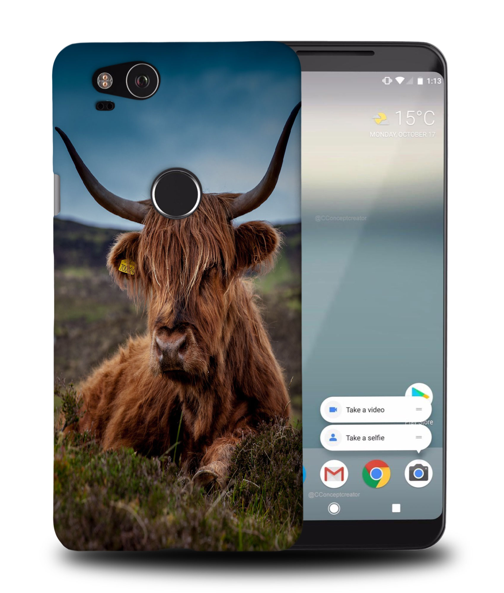 FUNDA FUNDA PARA GOOGLE PIXEL|BULL YAK BISON TAURUS VACA 9 - Imagen 9 de 11