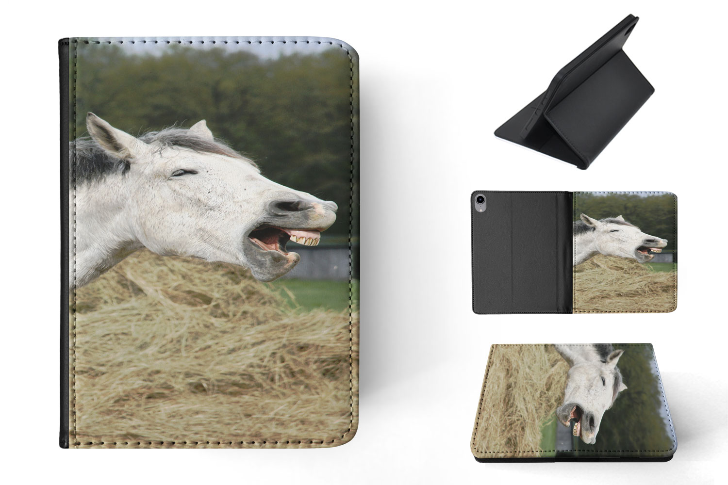 FUNDA FUNDA PARA IPAD DE APPLE|DIVERTIDO MAJESTUOSO CABALLO ANIMAL 12 - Imagen 6 de 55