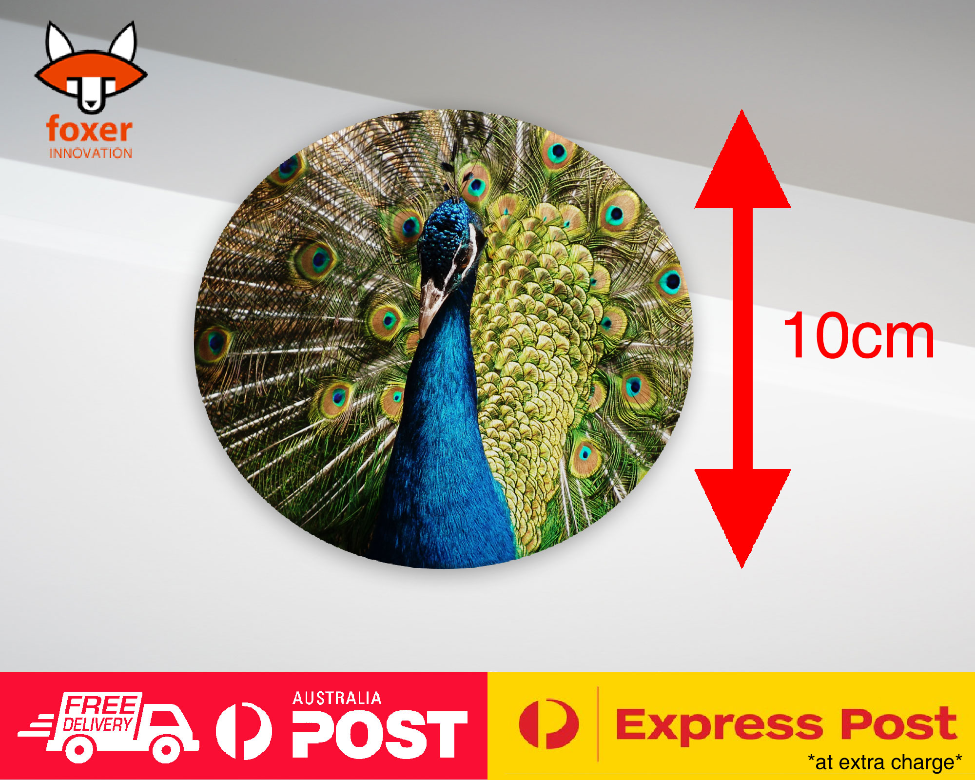 COASTER COFFEE DRINKING MAT|BEAUTIFUL PEACOCK BIRD #10