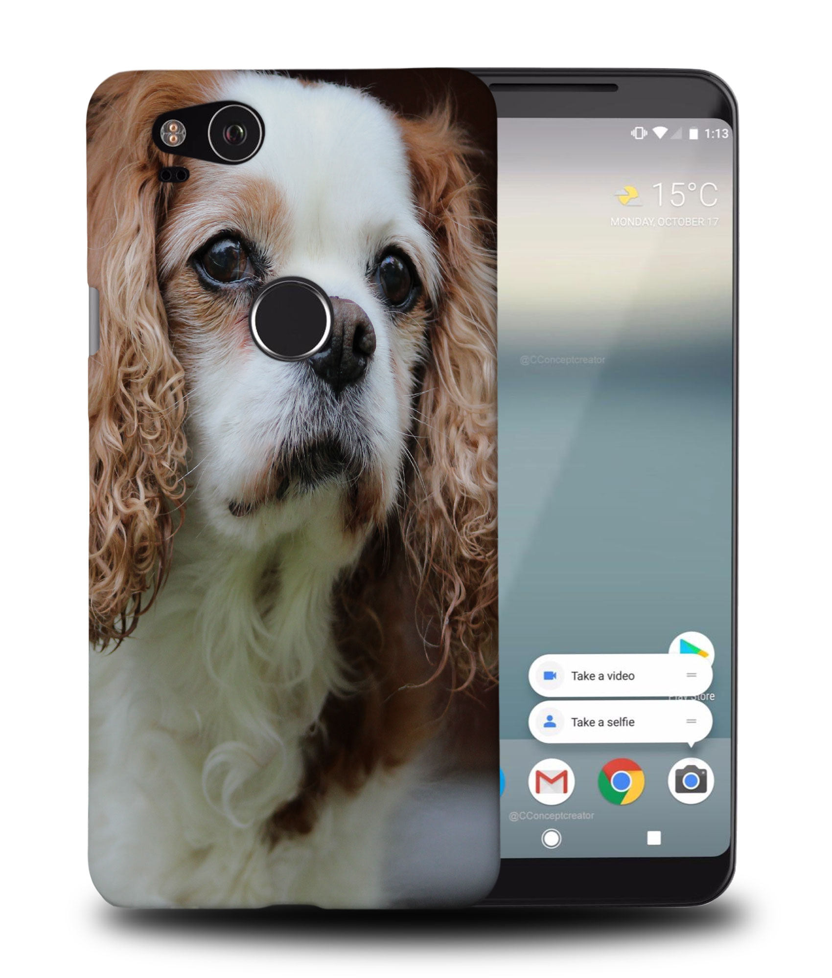 CASE COVER FOR GOOGLE PIXEL|CUTE CHARLES COCKER SPANIEL DOG 2 - Picture 9 of 11