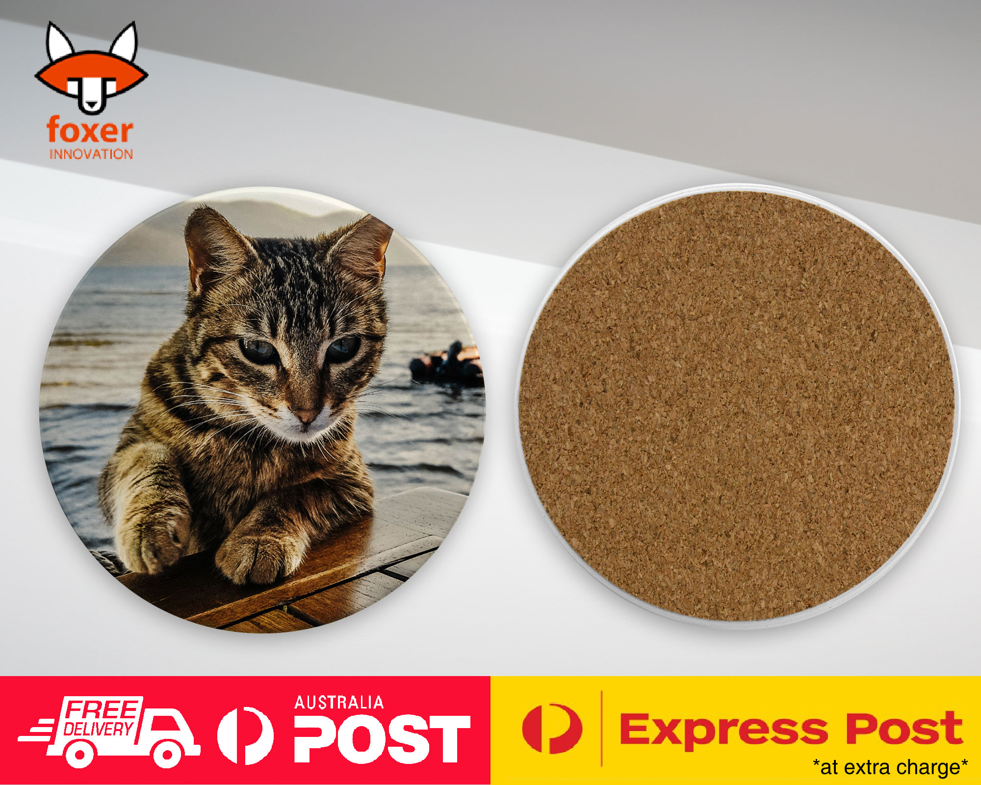 COASTER COFFEE DRINKING MAT|ADORABLE CAT KITTEN FELINE #106