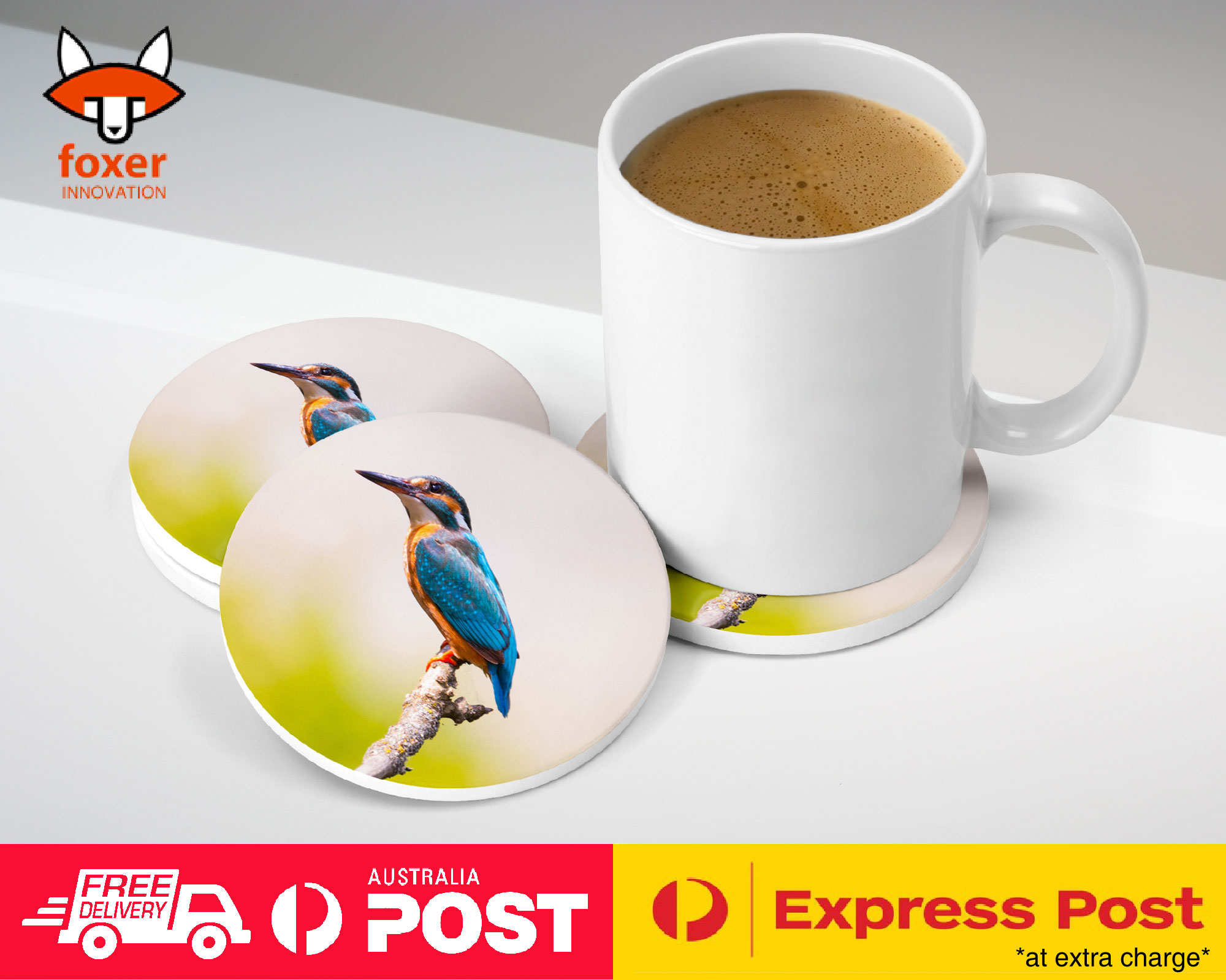 COASTER COFFEE DRINKING MAT|CUTE ADORABLE SMALL BIRD #20
