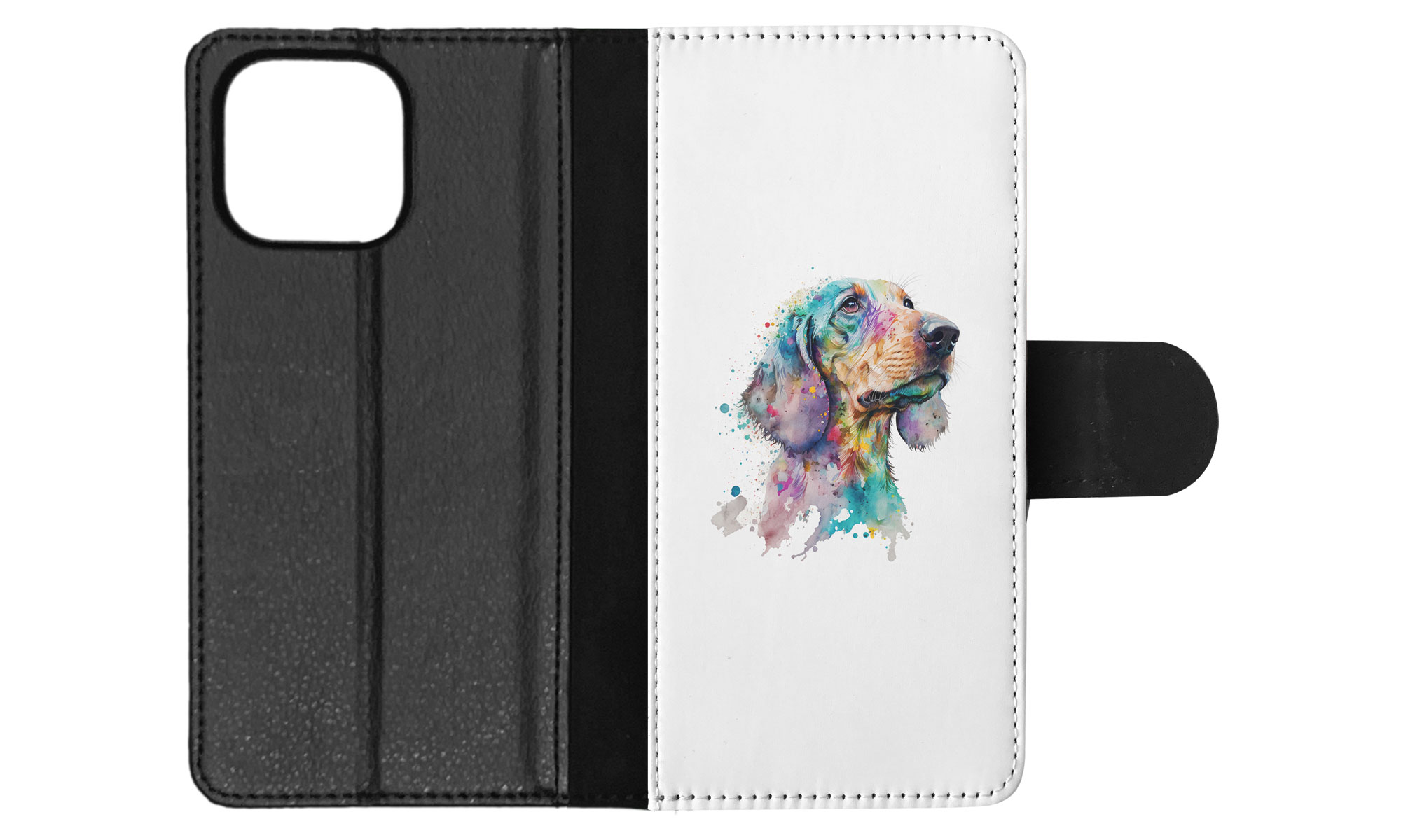 FLIP CASE FOR APPLE IPHONE|DACHSHUND DOG PUPPY CANINE WATERCOLOR ART #1 - Picture 14 of 64