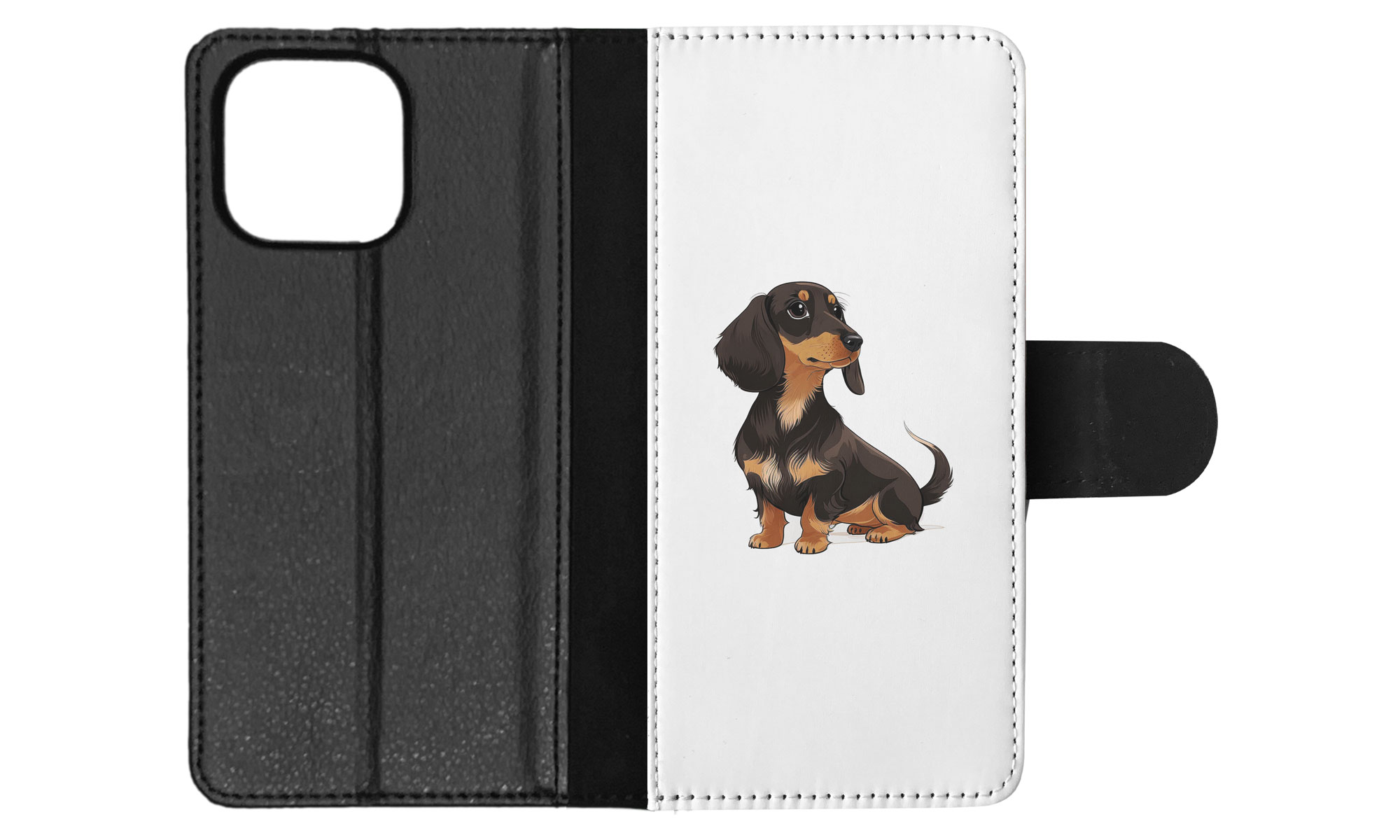 FLIP CASE FOR APPLE IPHONE|DACHSHUND DOG PUPPY CANINE WATERCOLOR ART #1 - Picture 35 of 64