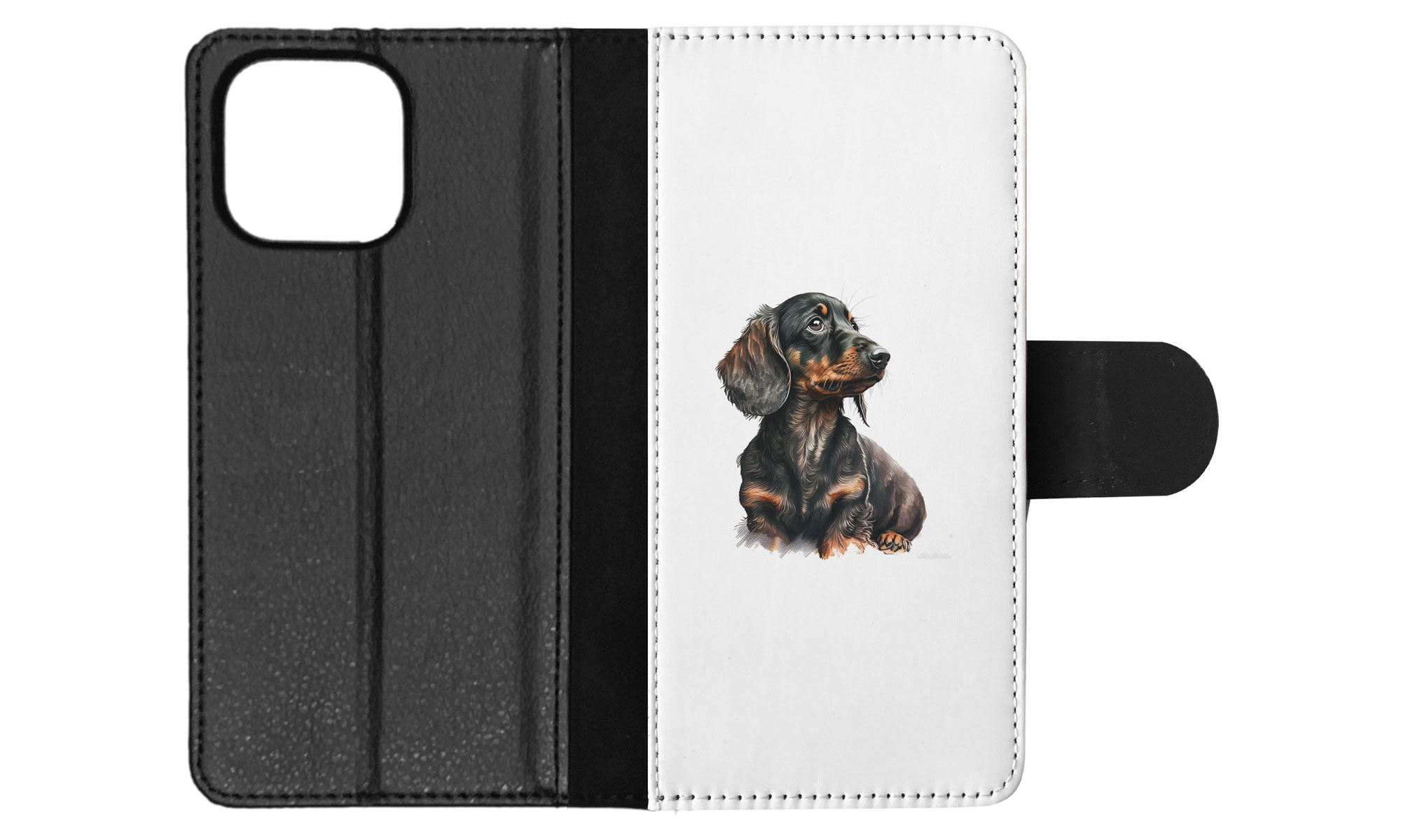 FLIP CASE FOR APPLE IPHONE|DACHSHUND DOG PUPPY CANINE WATERCOLOR ART #1 - Picture 42 of 64