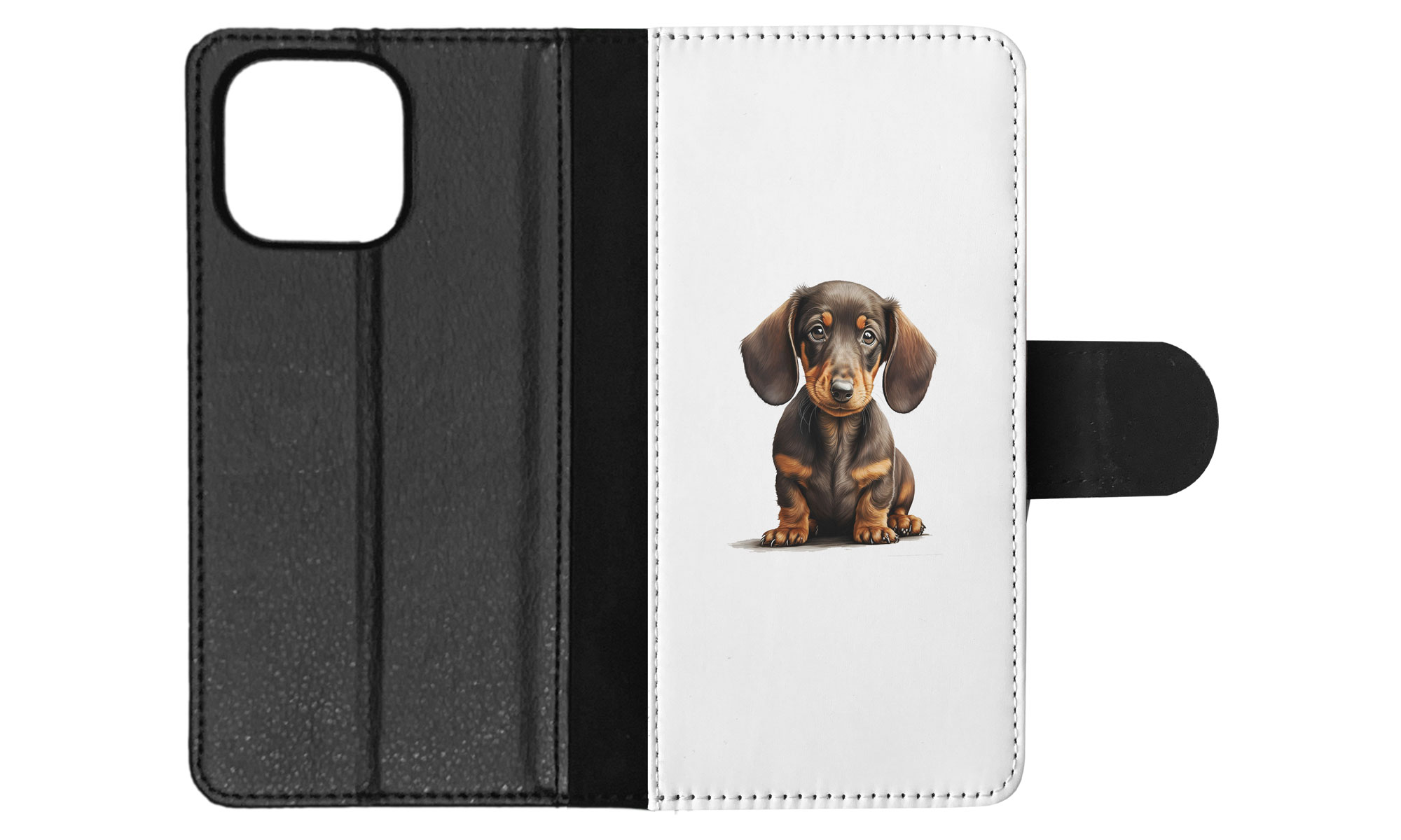 FLIP CASE FOR APPLE IPHONE|DACHSHUND DOG PUPPY CANINE WATERCOLOR ART #1 - Picture 49 of 64