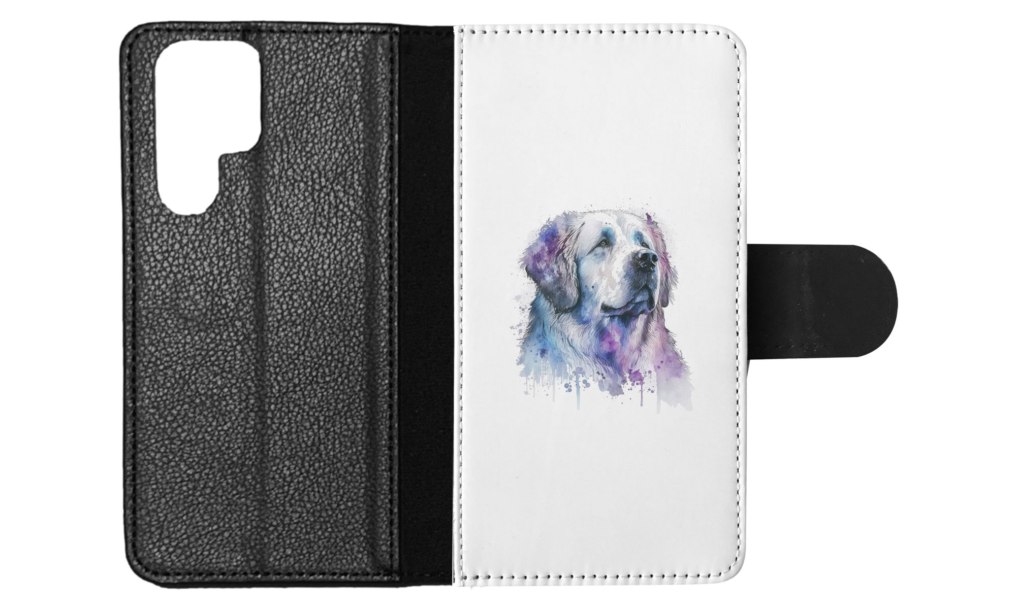 FUNDA ABATIBLE PARA SAMSUNG GALAXY|PIRENAICO PERRO DE MONTAÑA CACHORRO ACUARELA ART #1 - Imagen 7 de 64