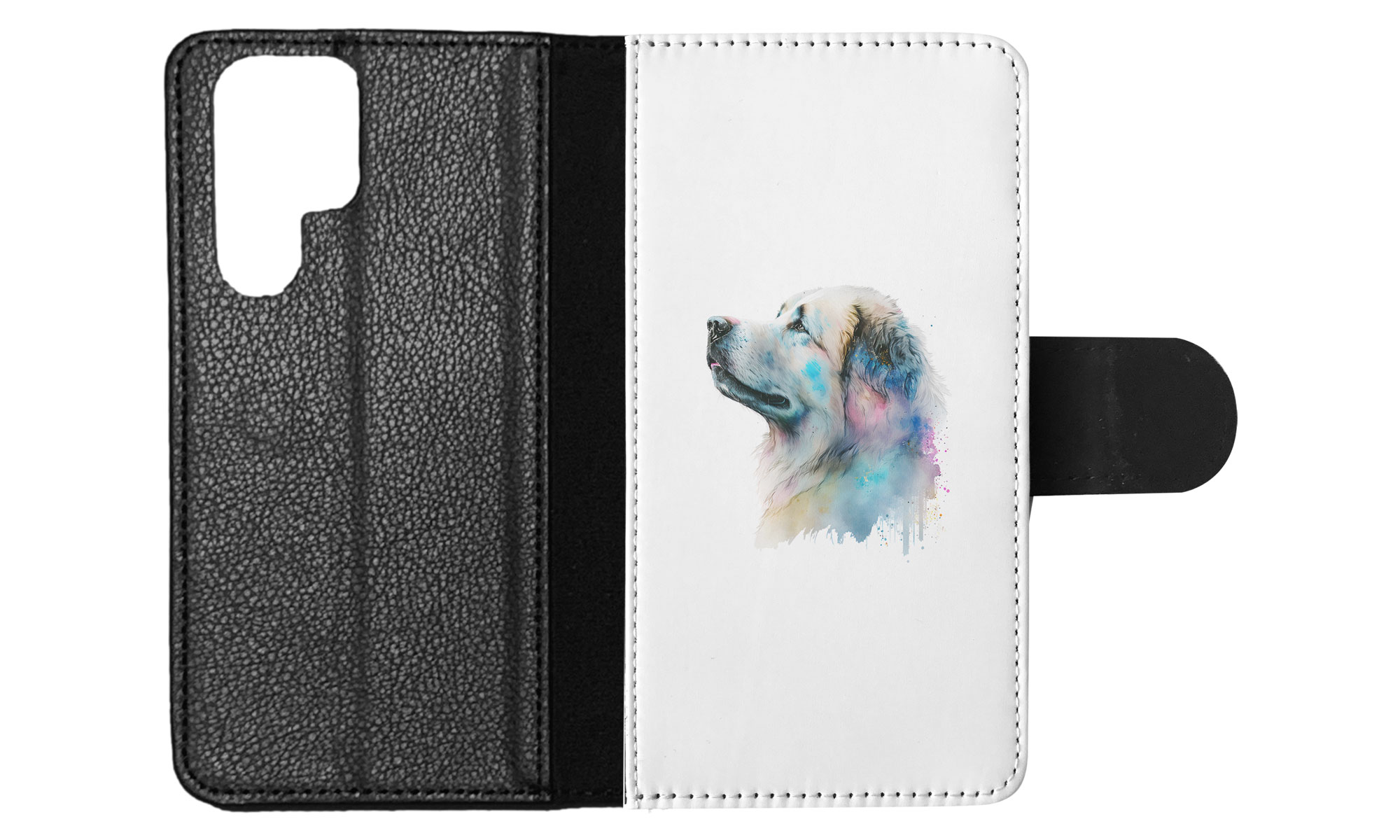 FUNDA ABATIBLE PARA SAMSUNG GALAXY|PIRENAICO PERRO DE MONTAÑA CACHORRO ACUARELA ART #1 - Imagen 14 de 64