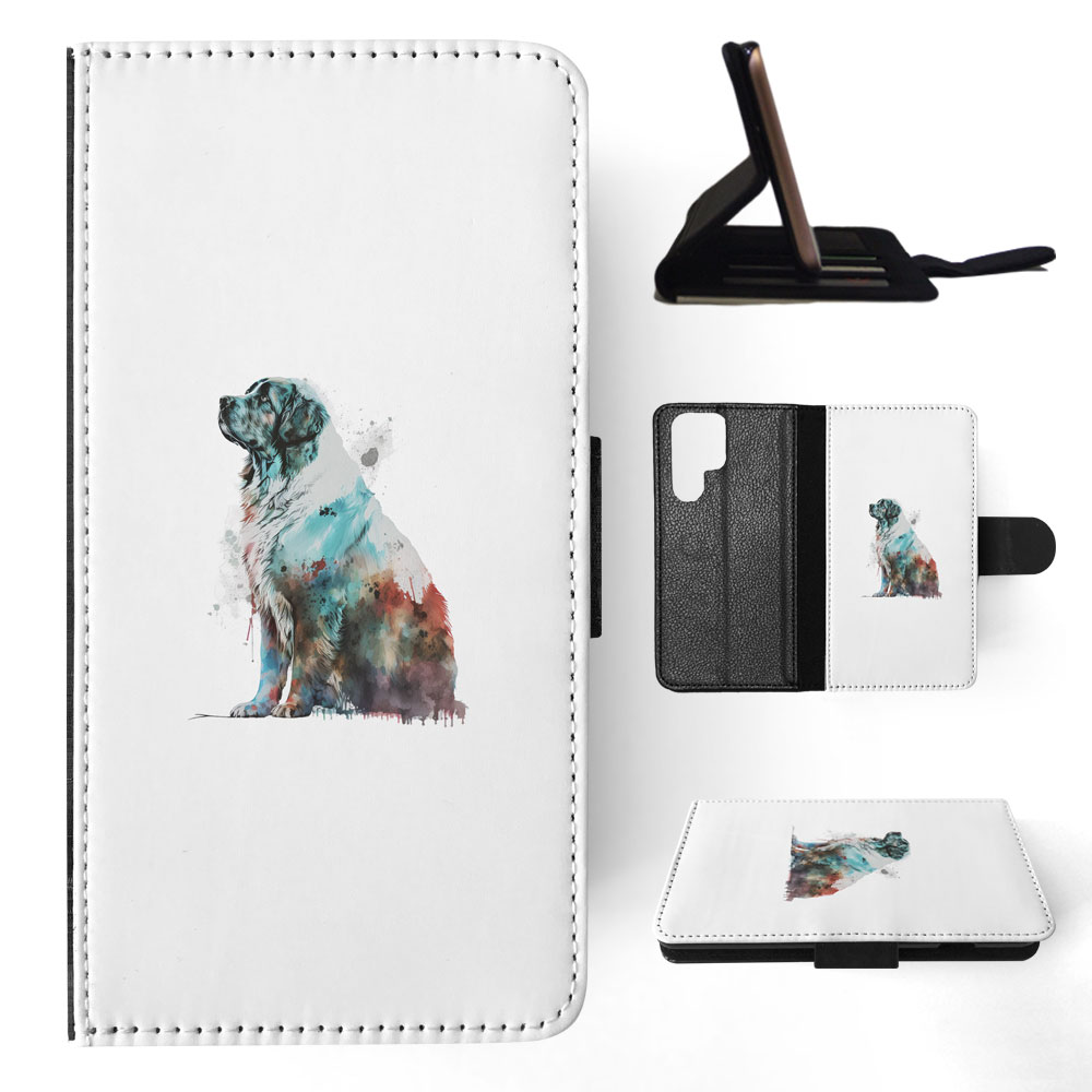 FUNDA ABATIBLE PARA SAMSUNG GALAXY|PIRENAICO PERRO DE MONTAÑA CACHORRO ACUARELA ART #1 - Imagen 16 de 64