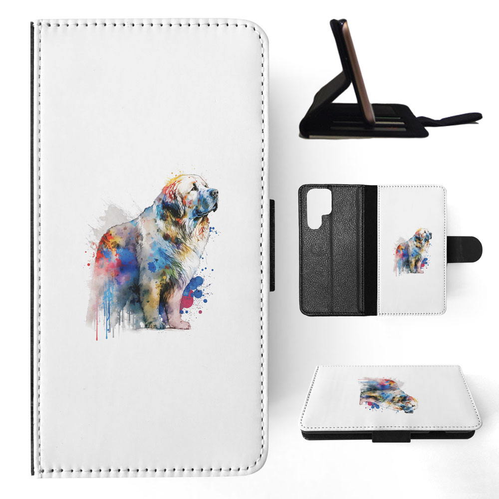 FUNDA ABATIBLE PARA SAMSUNG GALAXY|PIRENAICO PERRO DE MONTAÑA CACHORRO ACUARELA ART #1 - Imagen 23 de 64