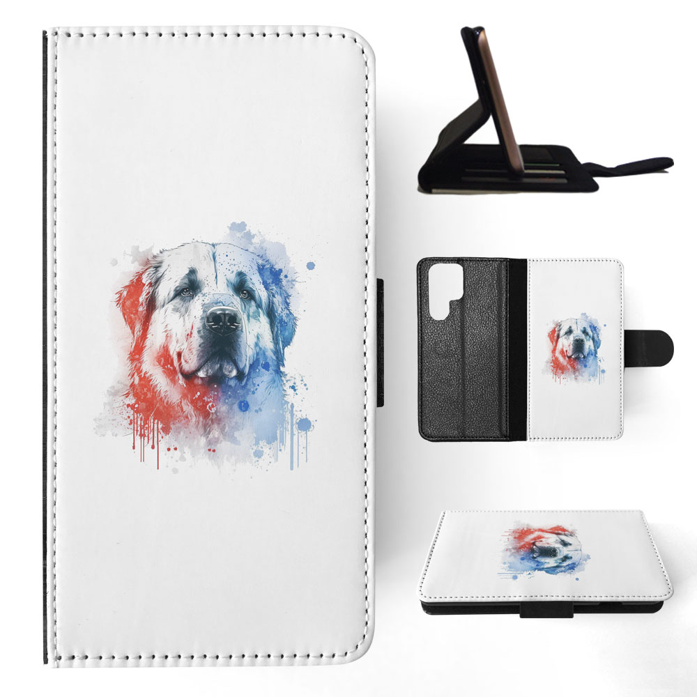 FUNDA ABATIBLE PARA SAMSUNG GALAXY|PIRENAICO PERRO DE MONTAÑA CACHORRO ACUARELA ART #1 - Imagen 44 de 64