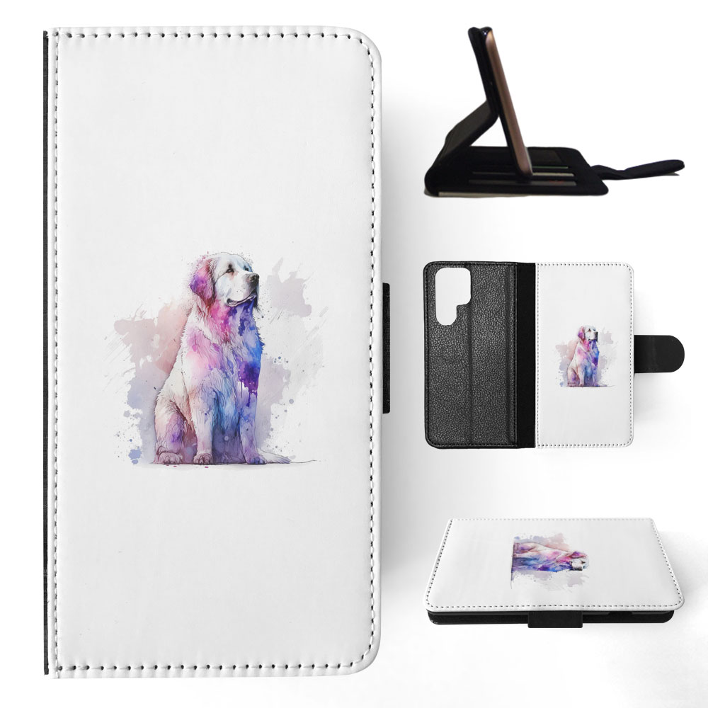 FUNDA ABATIBLE PARA SAMSUNG GALAXY|PIRENAICO PERRO DE MONTAÑA CACHORRO ACUARELA ART #1 - Imagen 58 de 64