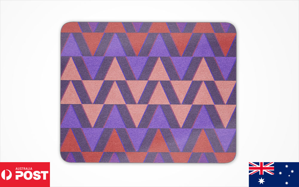 MOUSE PAD DESK MAT ANTI-SLIP|COLORFUL GEOMETRIC TRIANGLE TRIANGLUAR PATTERN #2 - Picture 2 of 28